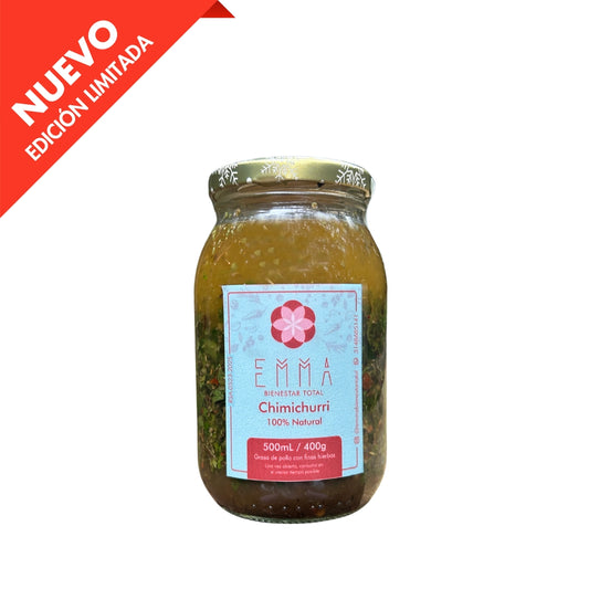 Chimichurri con grasa de pollo (500ml/400gr)